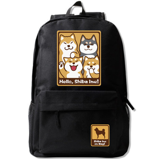 Cute cartoon dog schoolbag backpack backpack boys and girls Campus