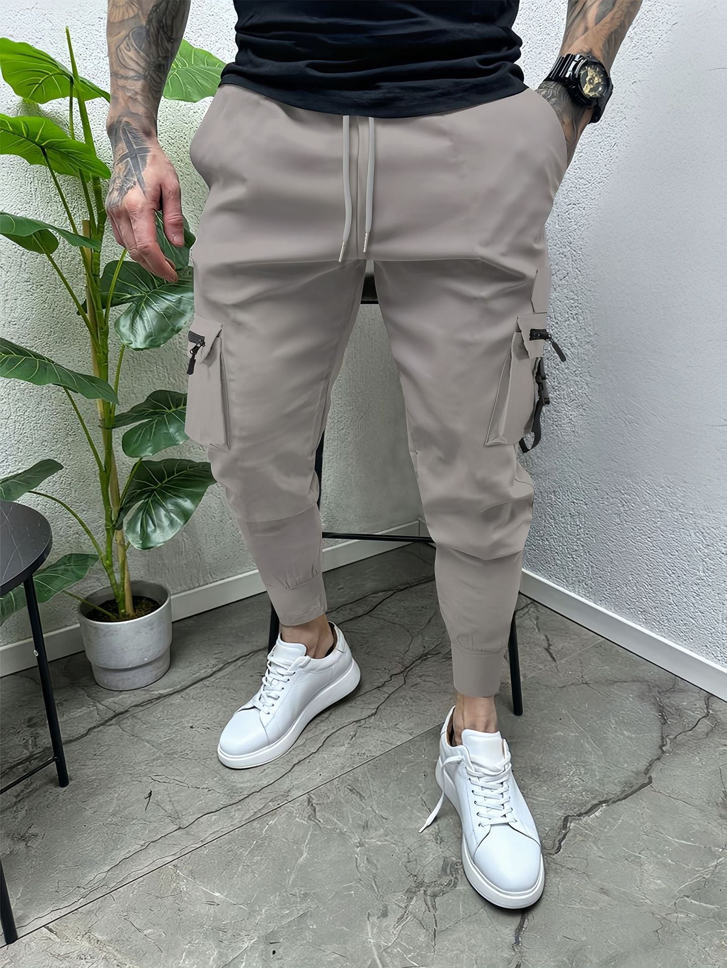 Men's Casual Multi-pocket Slim Fit Overalls