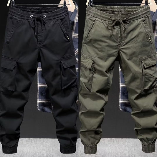 Loose Tappered Solid Color Overalls
