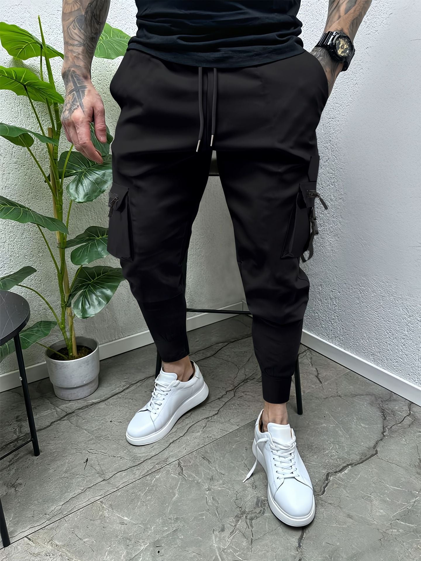 Men's Casual Multi-pocket Slim Fit Overalls