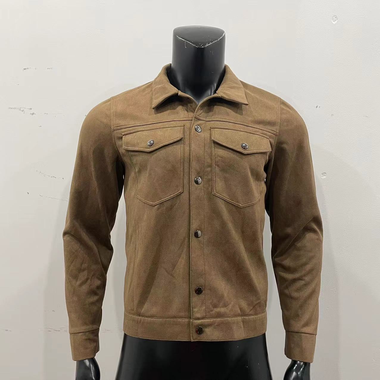 Men's Fashionable Suede American Retro Coat
