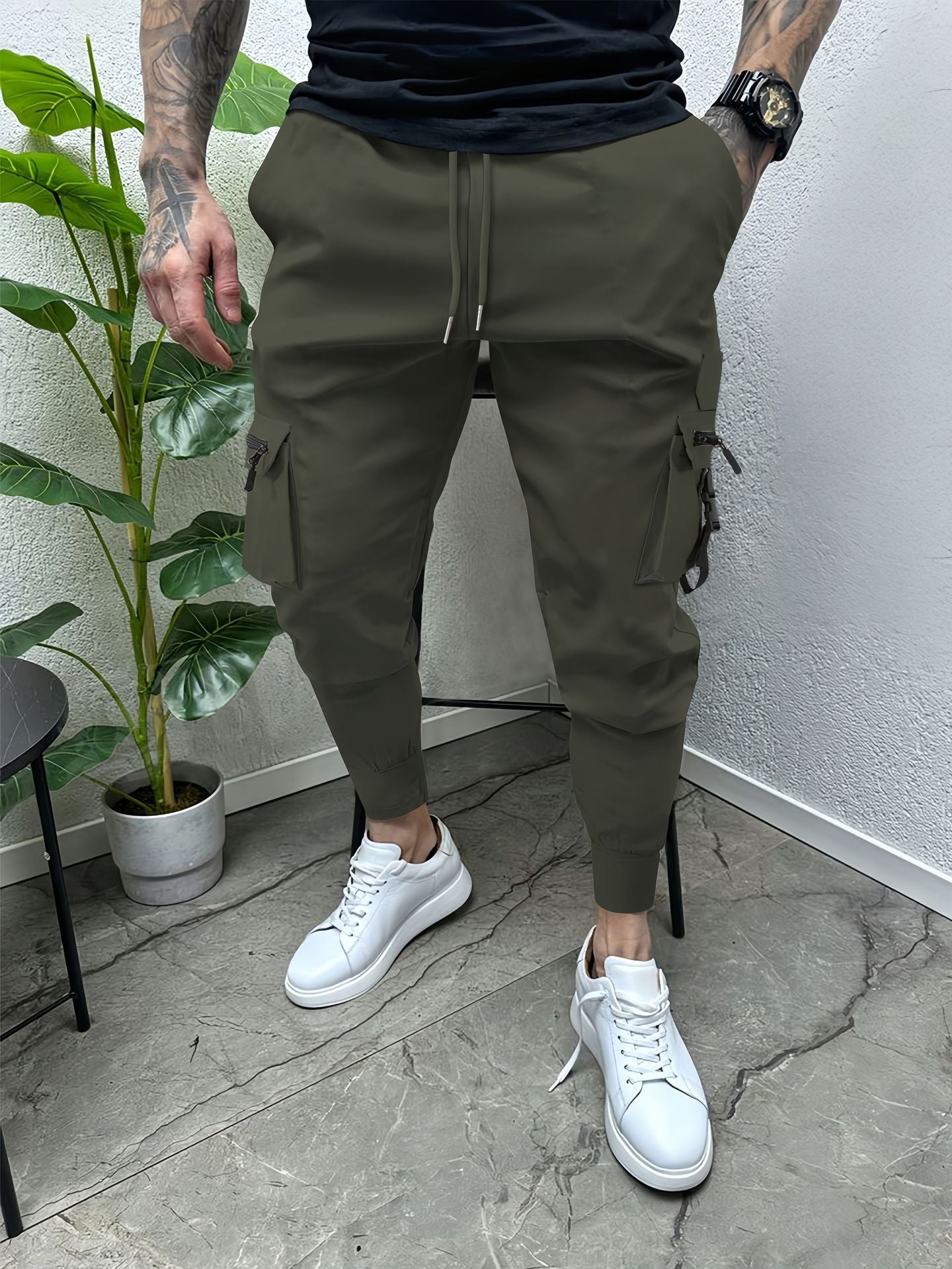 Men's Casual Multi-pocket Slim Fit Overalls