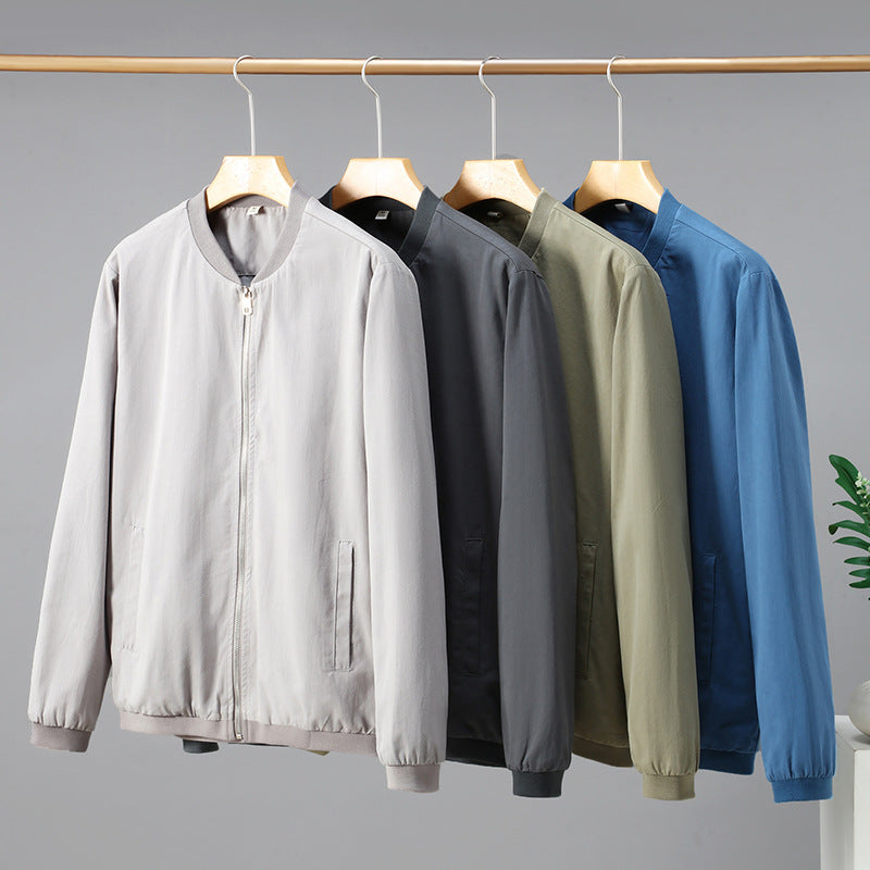 Solid Color Simple Jacket Men's Autumn Lightweight
