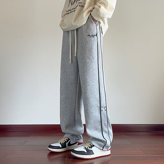 Men's Autumn And Winter Loose Straight Casual Pants
