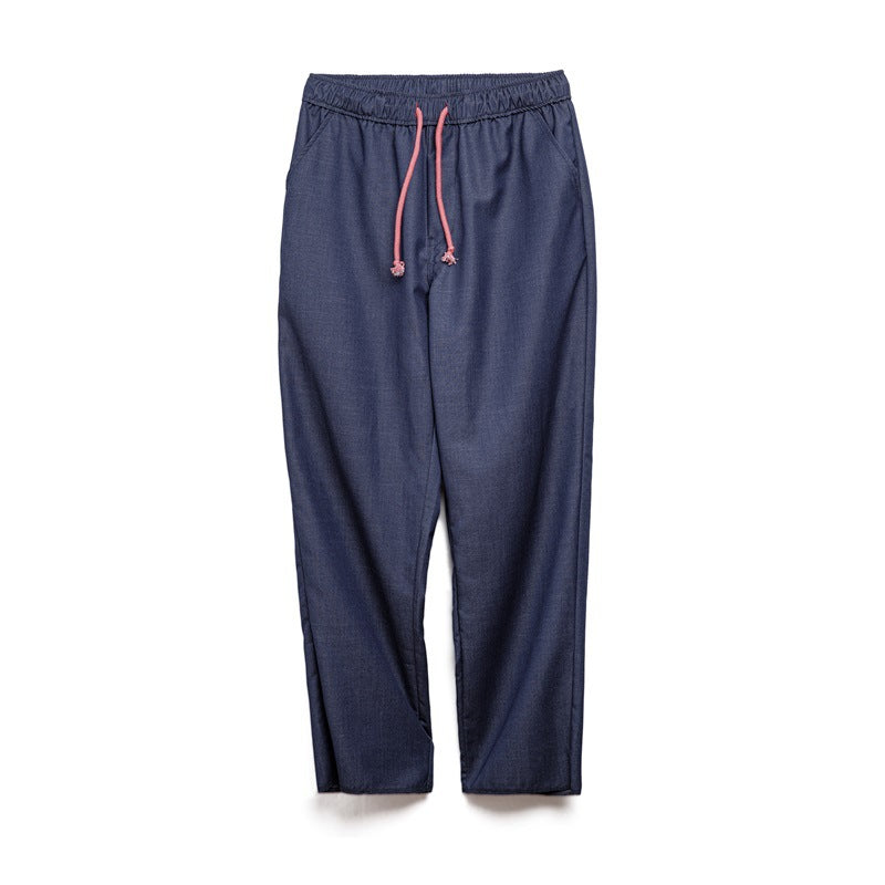 Retro Loose Drooping Casual Straight Pants Men's Spring