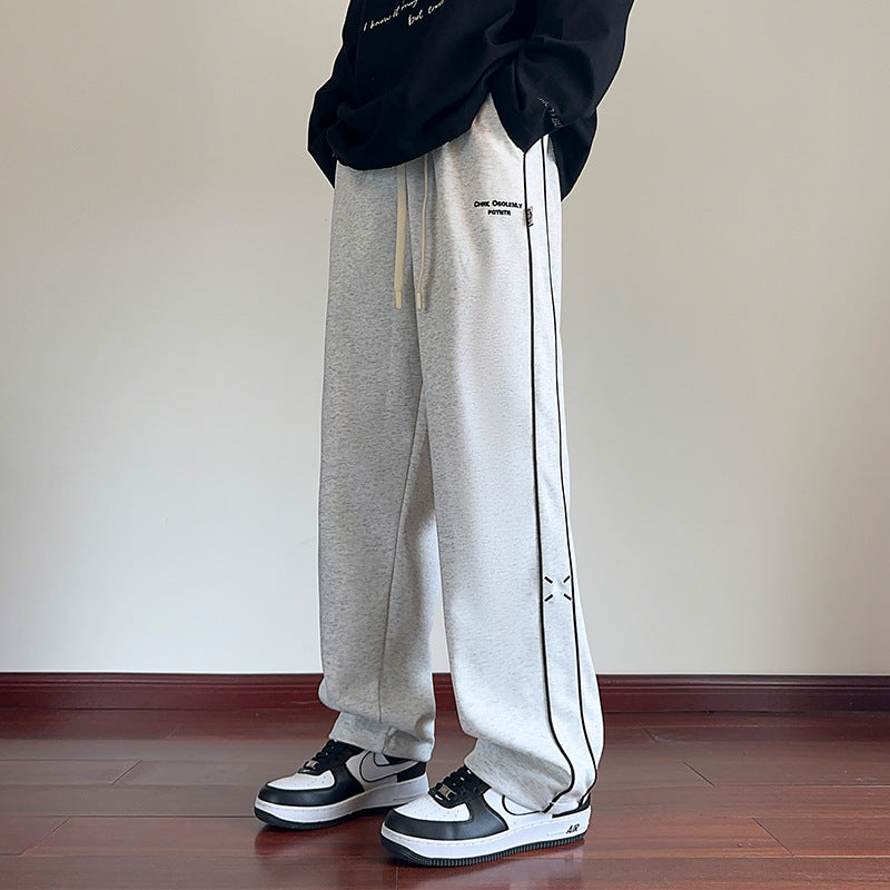Men's Autumn And Winter Loose Straight Casual Pants