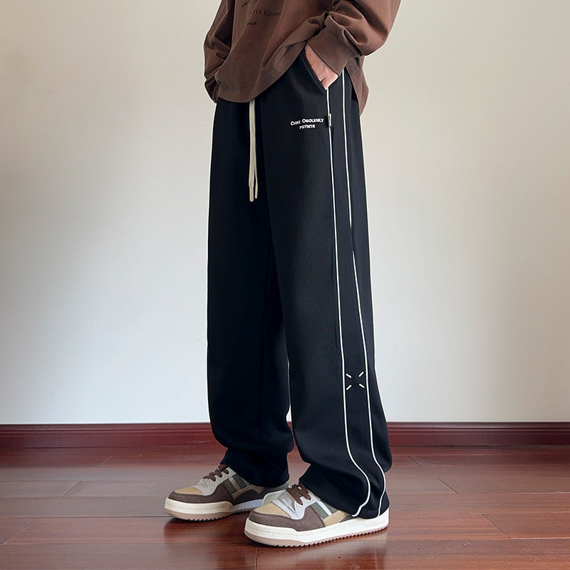 Men's Autumn And Winter Loose Straight Casual Pants