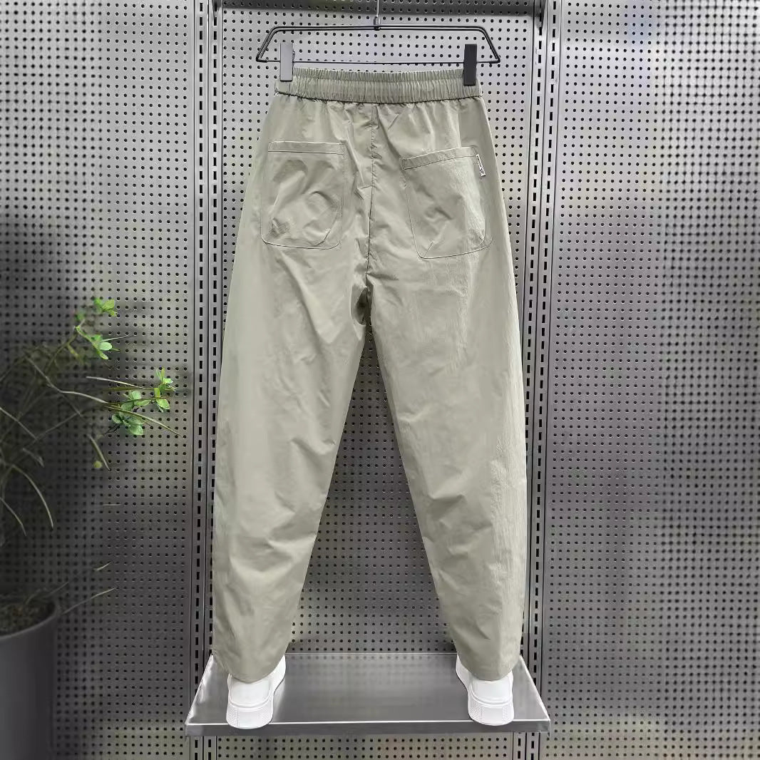 Men's Casual Solid Color Ankle-length Sports Pants