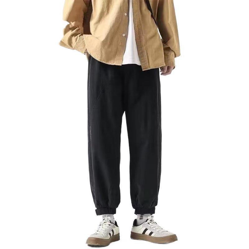 Summer Loose Casual Pants Trousers Pocket Decoration