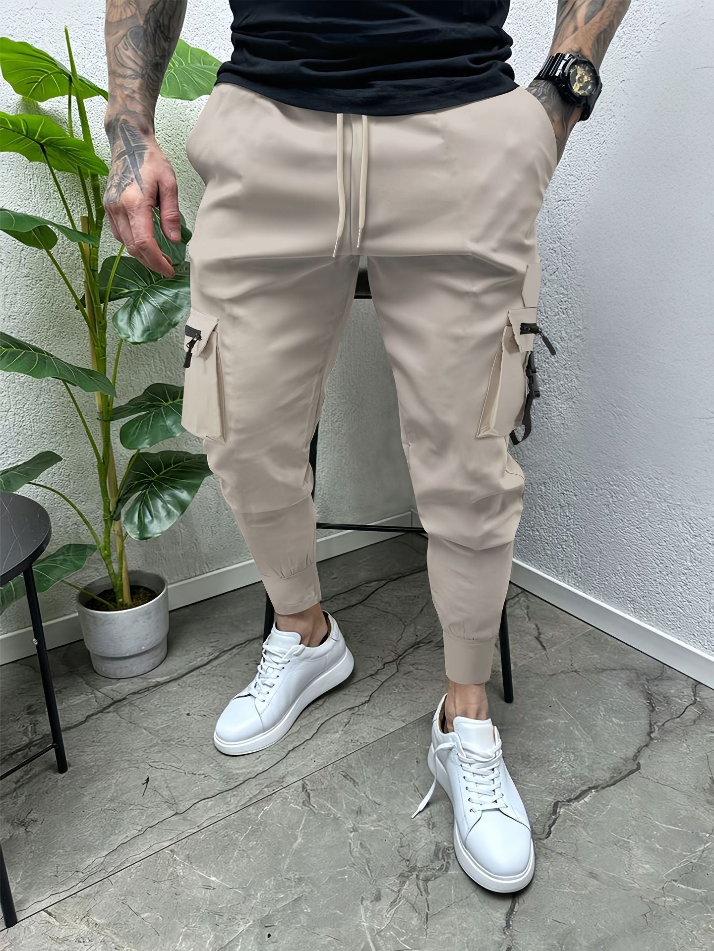 Men's Casual Multi-pocket Slim Fit Overalls