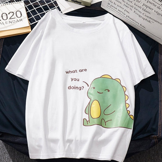 Korean Couples Loose Large Size All-Match T-Shirt