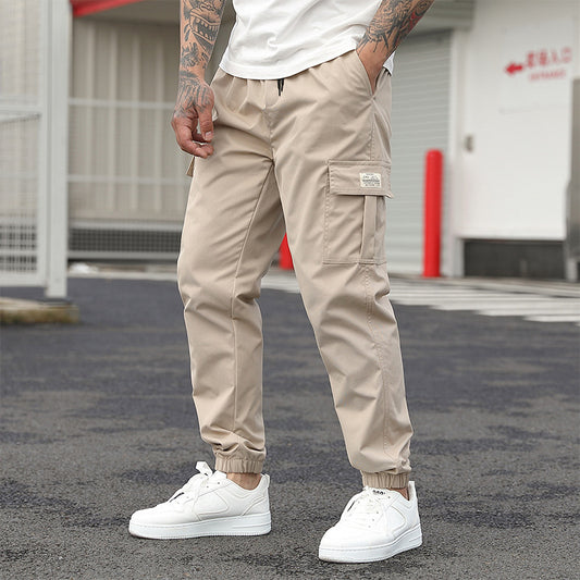 Men's Overalls Loose Casual Cropped Pants