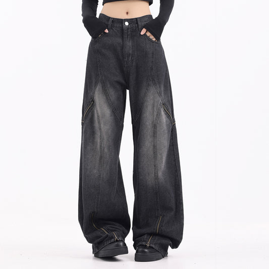 Fashion Personality Wide Leg Jeans Men