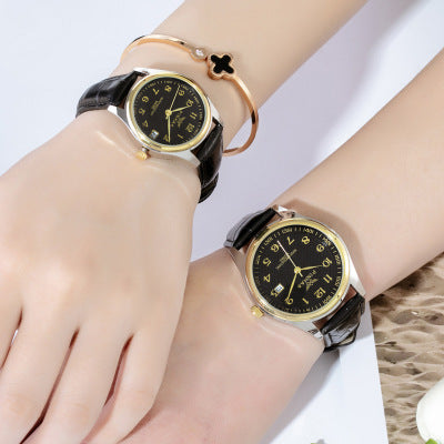 Couple Belt Quartz Watch Non-mechanical Watch Student