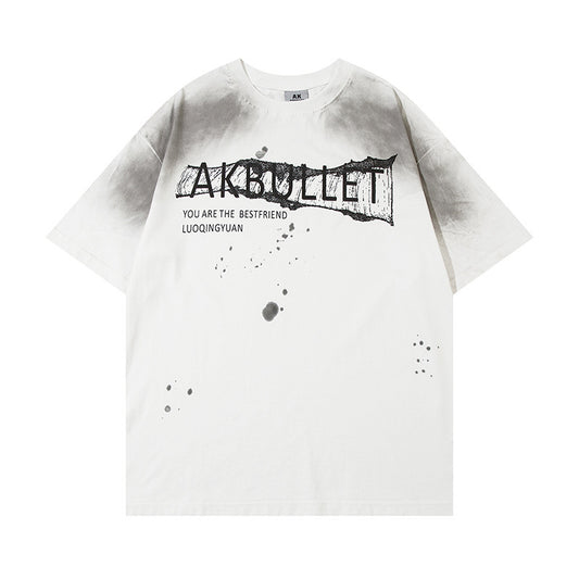Fashion Loose Cotton Bottoming T-shirt Men