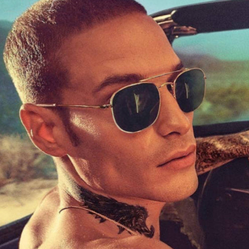 Vintage Ladies Sunglasses Metal Fashion New Male