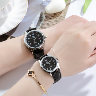 Couple Belt Quartz Watch Non-mechanical Watch Student