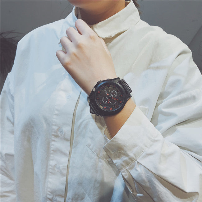 Trendy Korean Style Personality Sports Watch Men