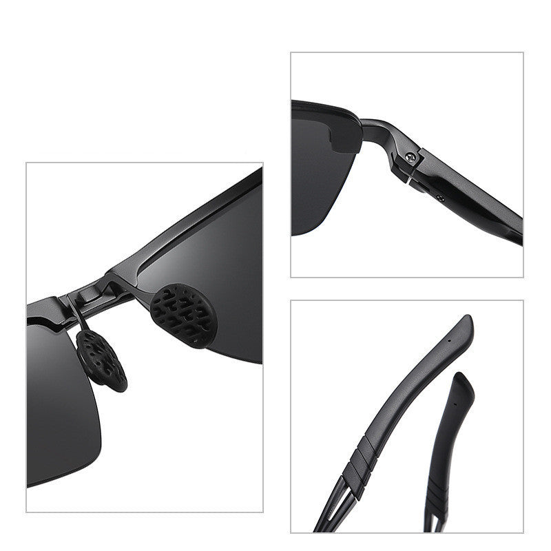 New Men's Sunglasses Aluminum Magnesium Legs